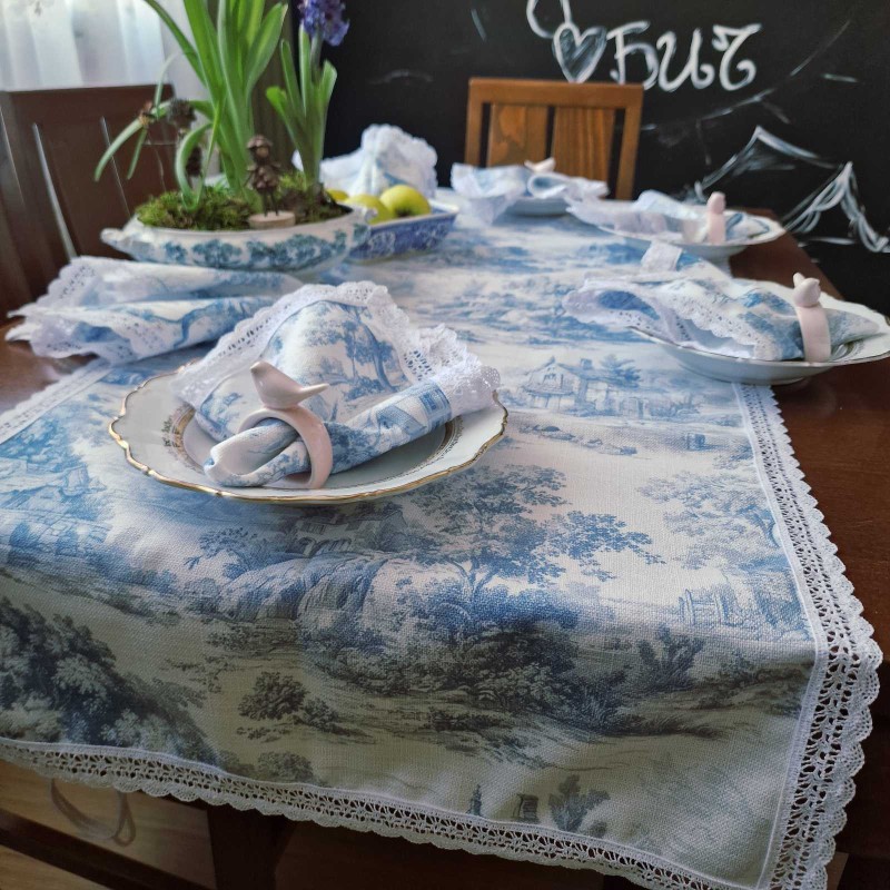 Тишлайфер "Toile de Jouy"  140/50