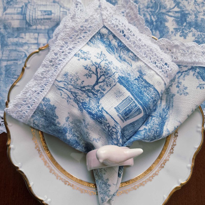 Салфетки "Toile de Jouy" шест броя