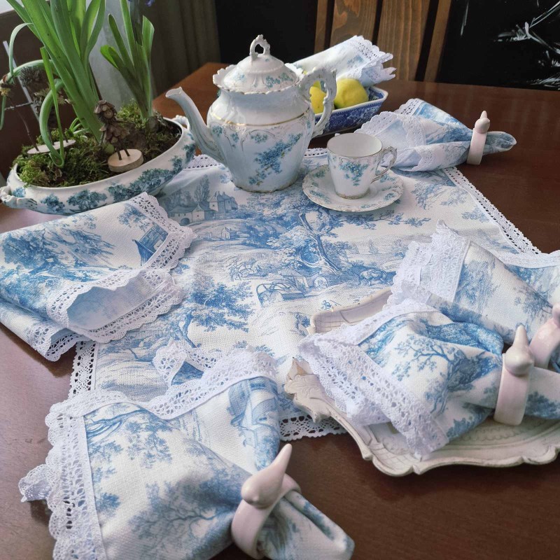 Салфетки "Toile de Jouy" шест броя