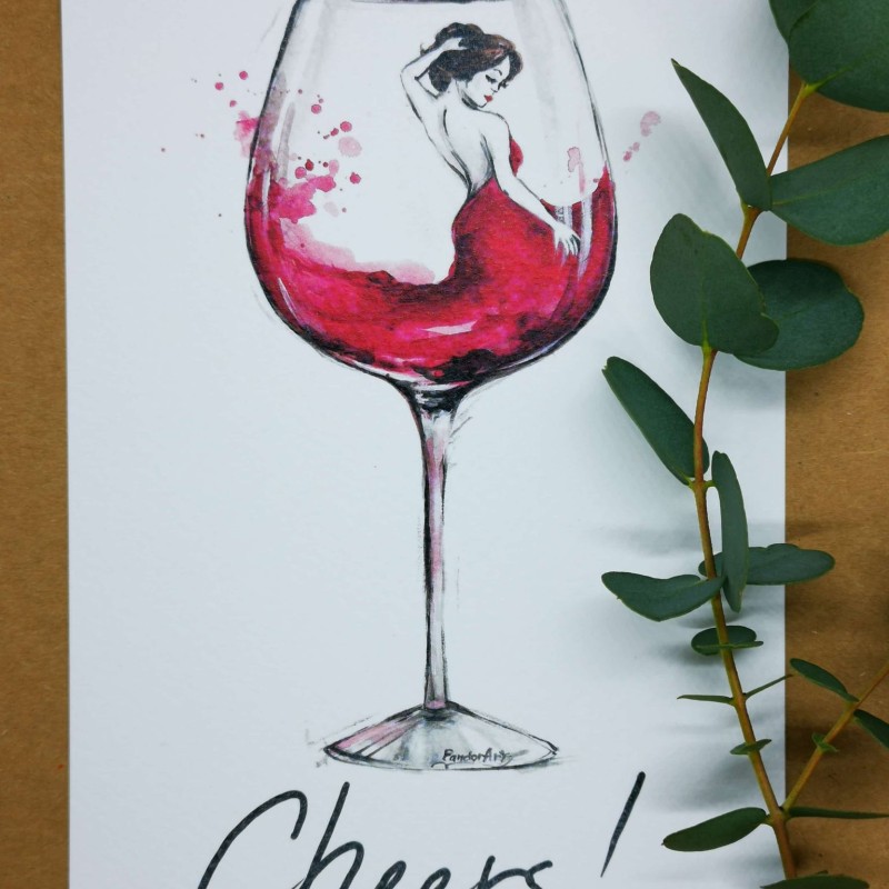 Картичка "Wine Romantic"