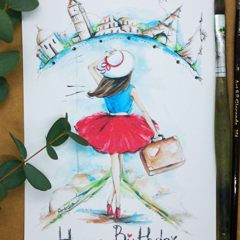 Картичка "Life is beautiful"