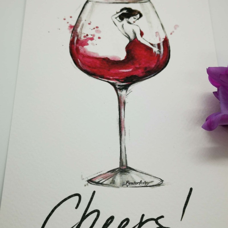 Картичка "Wine Romantic"
