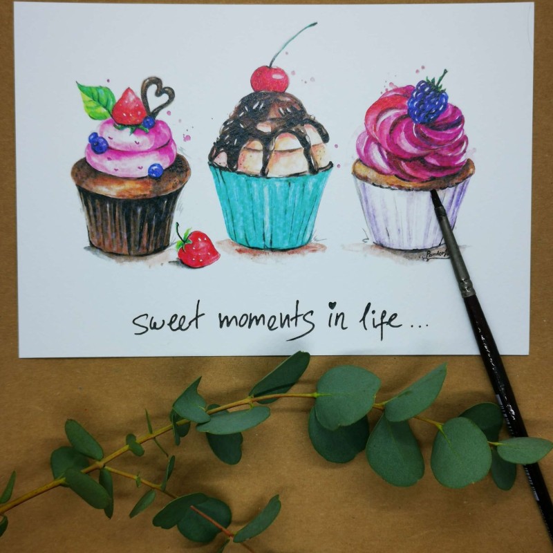 Картичка "Cupcake"