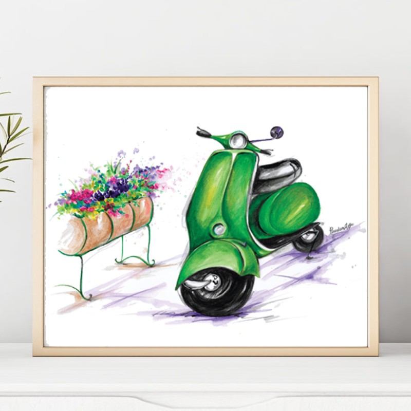 Картина "Vespa Green"