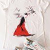 Тениска и рисувани кецове "Гейша"