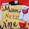 Кутия "Mama needs wine" жълто