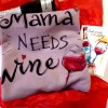 Кутия "Mama needs wine" лилаво 3