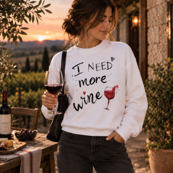 Суичър "I need more wine"
