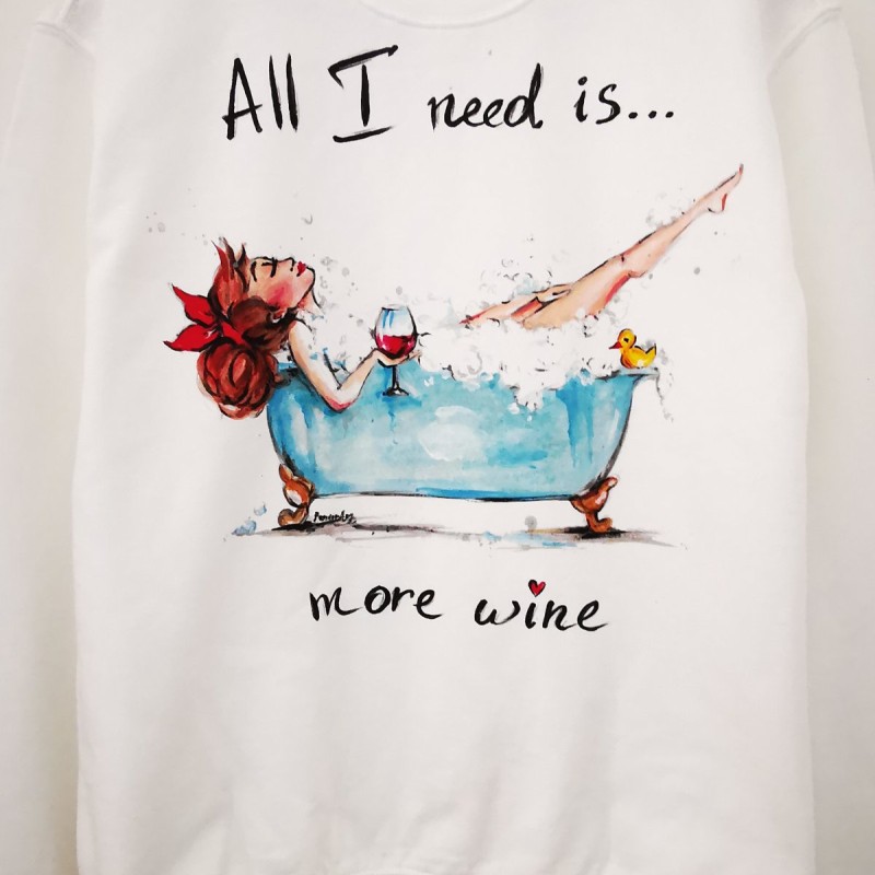 Суичър "Need More Wine"