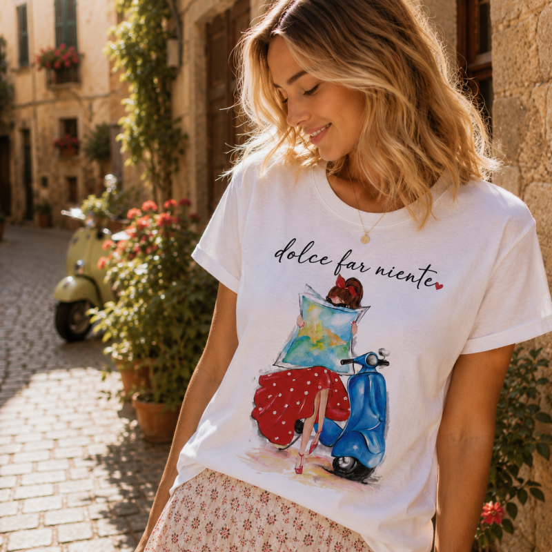 Тениска "Italian girl"