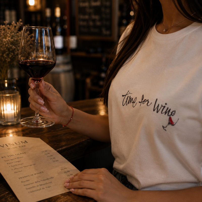 Тениска "Time for wine"