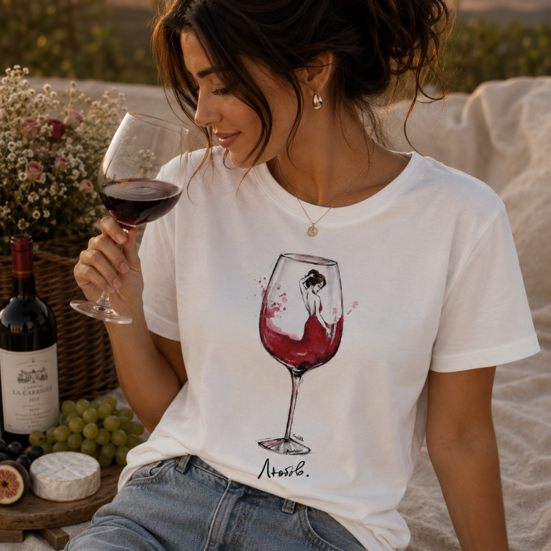 Тениска "Wine Romantic"